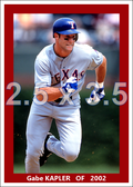Gabe Kapler - 2002 Texas Rangers - choose a size & style