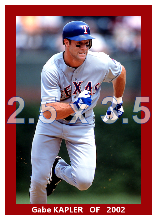 Gabe Kapler - 2002 Texas Rangers - choose a size & style
