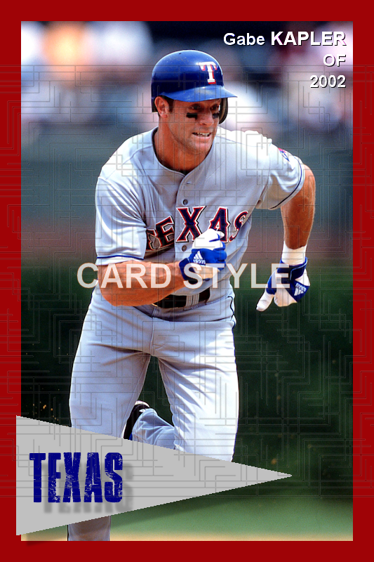 Gabe Kapler - 2002 Texas Rangers - choose a size & style