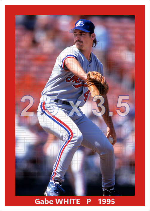 Gabe White - 1995 Montreal Expos - choose a size & style