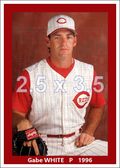 Gabe White - 1996 Cincinnati Reds - choose a size & style