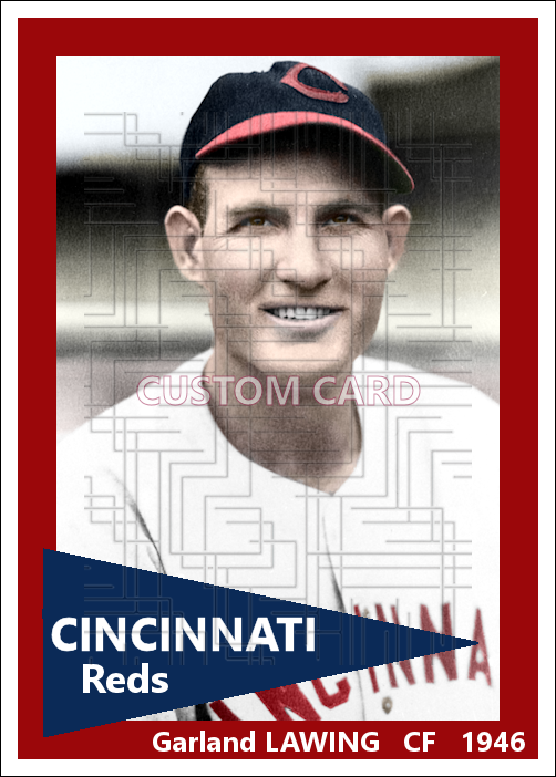 Garland Lawing - 1946 Cincinnati Reds - choose a size & style