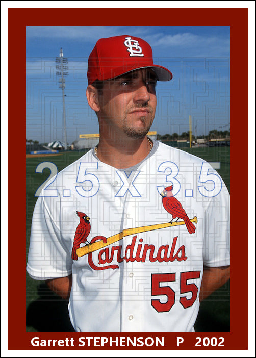 Garrett Stephenson - 2002 St. Louis Cardinals - pose B - choose a size & style