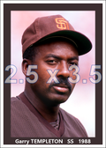Garry Templeton - 1988 San Diego Padres - choose a size & style