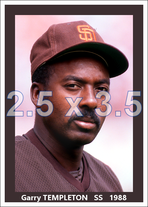 Garry Templeton - 1988 San Diego Padres - choose a size & style