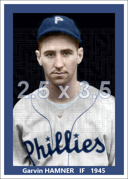Garvin Hamner - 1945 Philadelphia Phillies - choose a size & style
