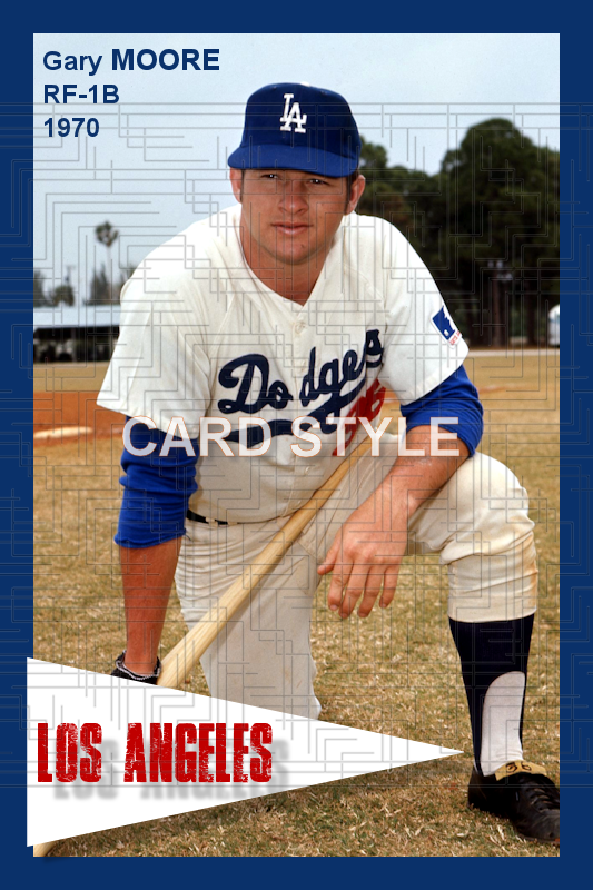 Gary Moore - 1970 Los Angeles Dodgers - choose a size & style
