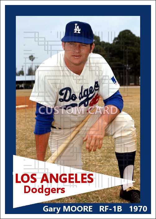Gary Moore - 1970 Los Angeles Dodgers - choose a size & style