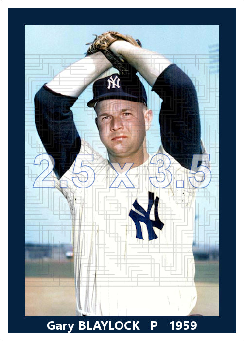 Gary Blaylock - 1959 New York Yankees - choose a size & style