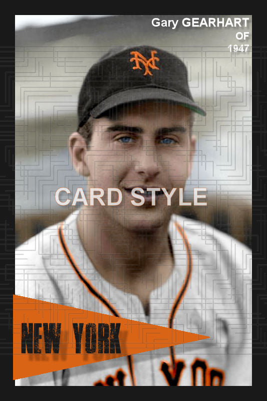 Gary Gearhart - 1947 New York Giants - choose a size & style