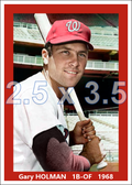 Gary Holman - 1968 Washington Senators - choose a size & style