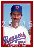 Gary Lucas - 1989 Texas Rangers - choose a size & style
