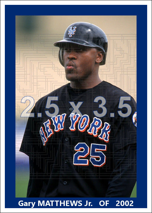Gary Matthews Jr. - 2002 New York Mets - choose a size & style
