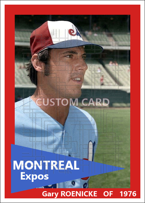 Gary Roenicke - 1976 Montreal Expos - choose a size & style