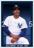 Gary Ward - 1987 New York Yankees - choose a size & style