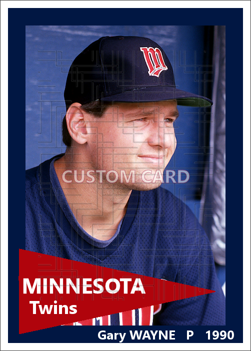 Gary Wayne - 1990 Minnesota Twins - choose a size & style
