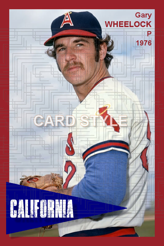 Gary Wheelock - 1976 California Angels - choose a size & style