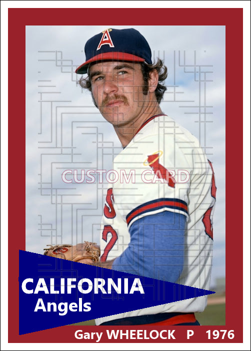 Gary Wheelock - 1976 California Angels - choose a size & style