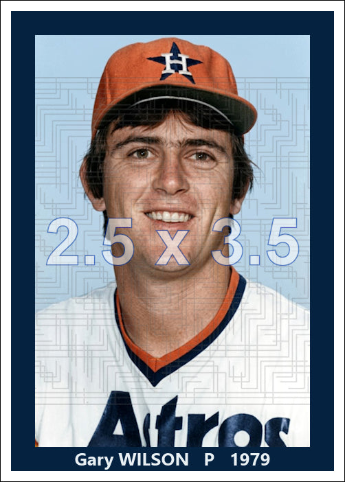 Gary Wilson - 1979 Houston Astros - choose a size & style