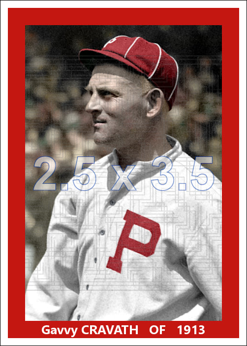 Gavvy Cravath - 1913 Philadelphia Phillies - choose a size & style