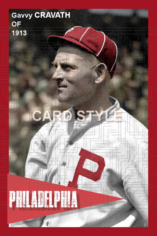 Gavvy Cravath - 1913 Philadelphia Phillies - choose a size & style