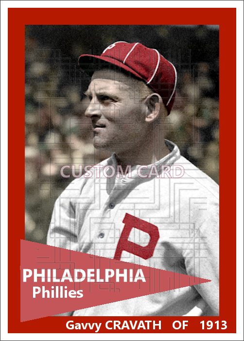 Gavvy Cravath - 1913 Philadelphia Phillies - choose a size & style