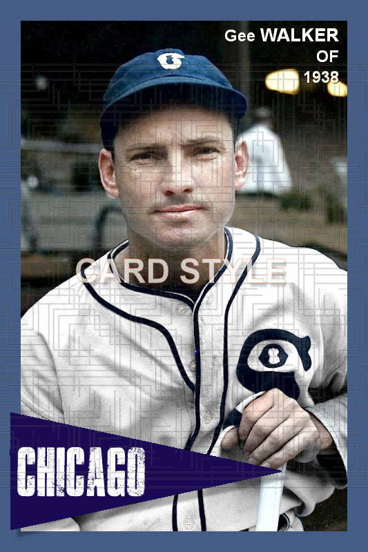 Gee Walker - 1938 Chicago White Sox - choose a size & style