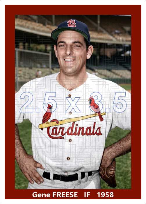 Gene Freese - 1958 St. Louis Cardinals - choose a size & style