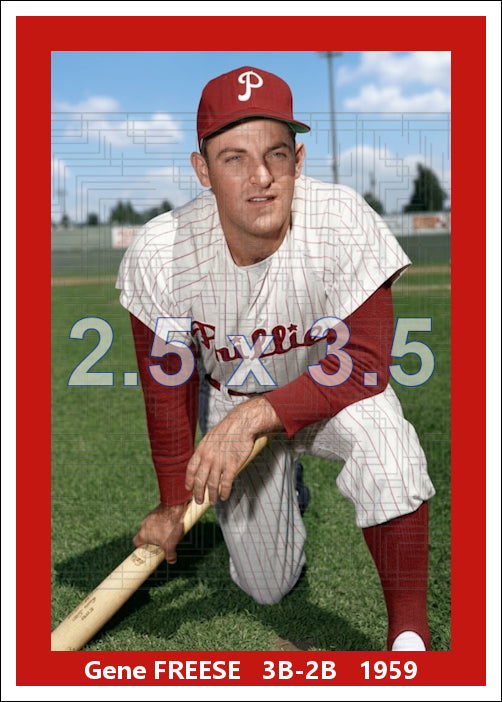 Gene Freese - 1959 Philadelphia Phillies - choose a size & style