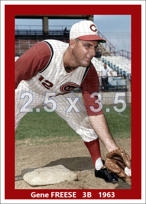 Gene Freese - 1963 Cincinnati Reds - choose a size & style