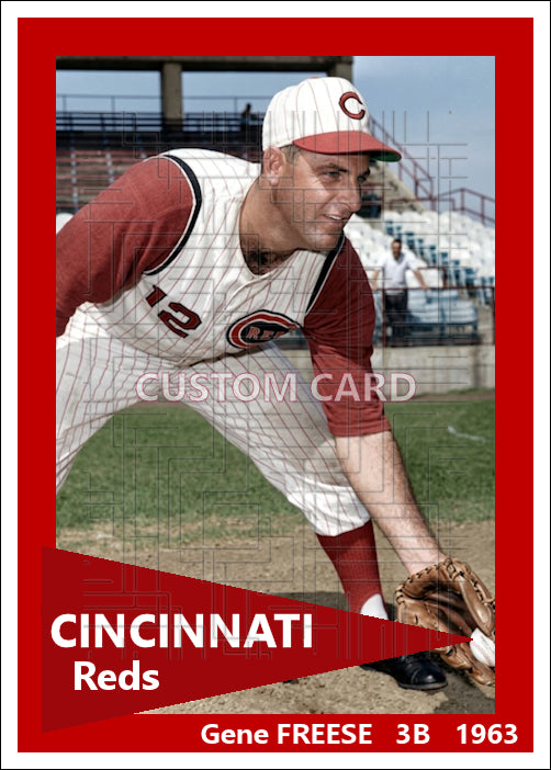 Gene Freese - 1963 Cincinnati Reds - choose a size & style