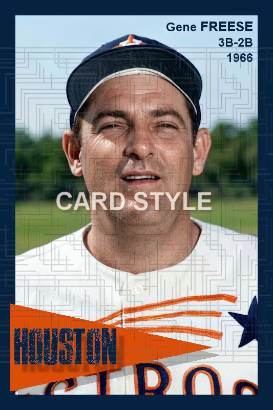 Gene Freese - 1966 Houston Astros - choose a size & style