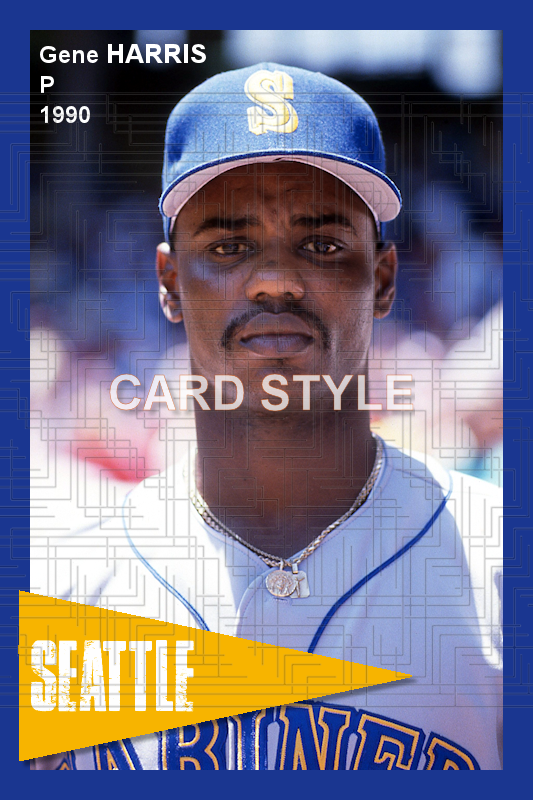 Gene Harris - 1990 Seattle Mariners - choose a size & style