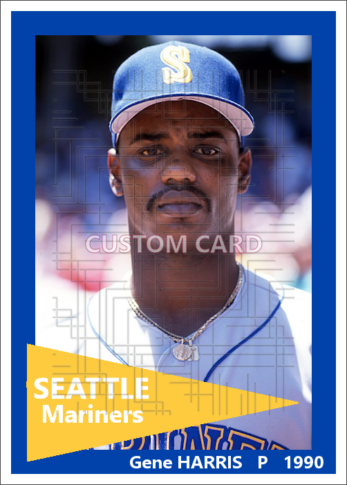 Gene Harris - 1990 Seattle Mariners - choose a size & style