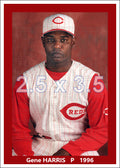 Gene Harris - 1996 Cincinnati Reds - choose a size & style