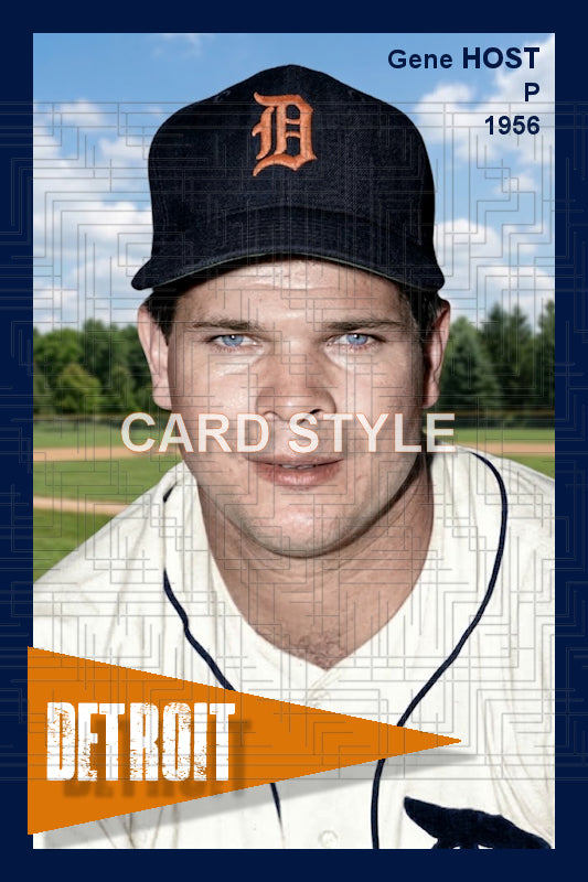 Gene Host - 1956 Detroit Tigers - choose a size & style