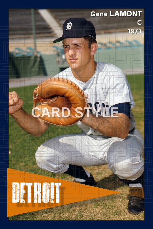 Gene Lamont - 1971 Detroit Tigers - choose a size & style