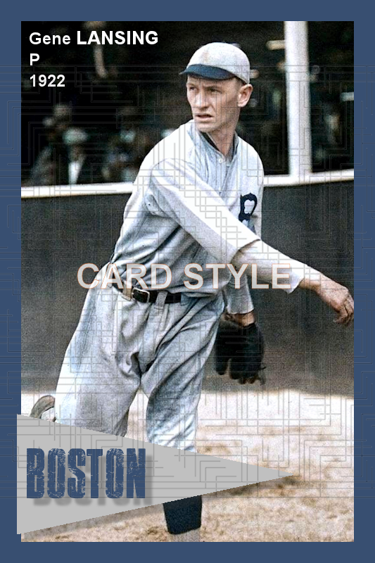 Gene Lansing - 1922 Boston Braves - choose a size & style