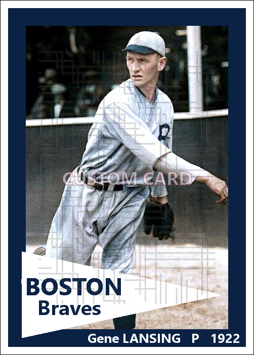 Gene Lansing - 1922 Boston Braves - choose a size & style