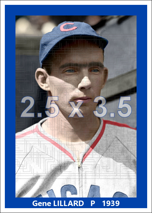 Gene Lillard - 1939 Chicago Cubs - choose a size & style