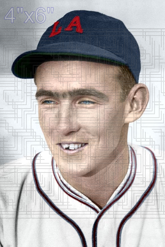 Gene Lillard - 1932-35 Los Angeles Angels - choose a size & style