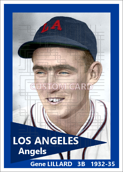 Gene Lillard - 1932-35 Los Angeles Angels - choose a size & style