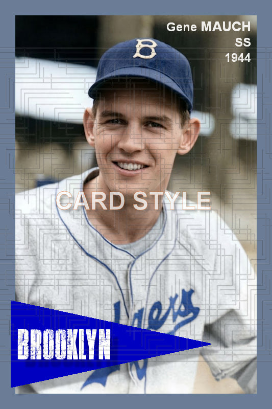 Gene Mauch - 1944 Brooklyn Dodgers - choose a size & style