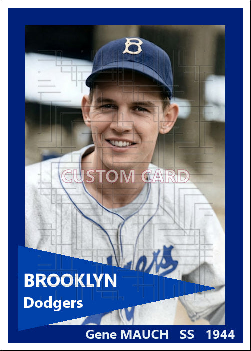 Gene Mauch - 1944 Brooklyn Dodgers - choose a size & style