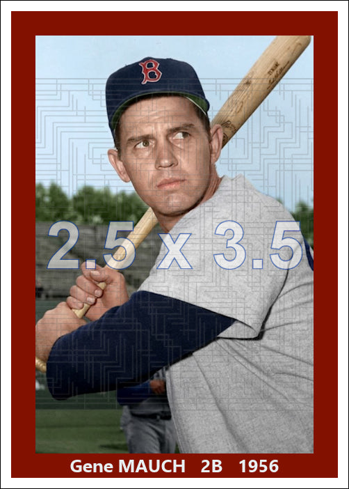 Gene Mauch - 1956 Boston Red Sox - choose a size & style