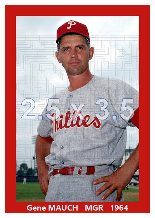 Gene Mauch - 1964 Philadelphia Phillies - choose a size & style
