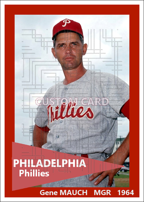 Gene Mauch - 1964 Philadelphia Phillies - choose a size & style