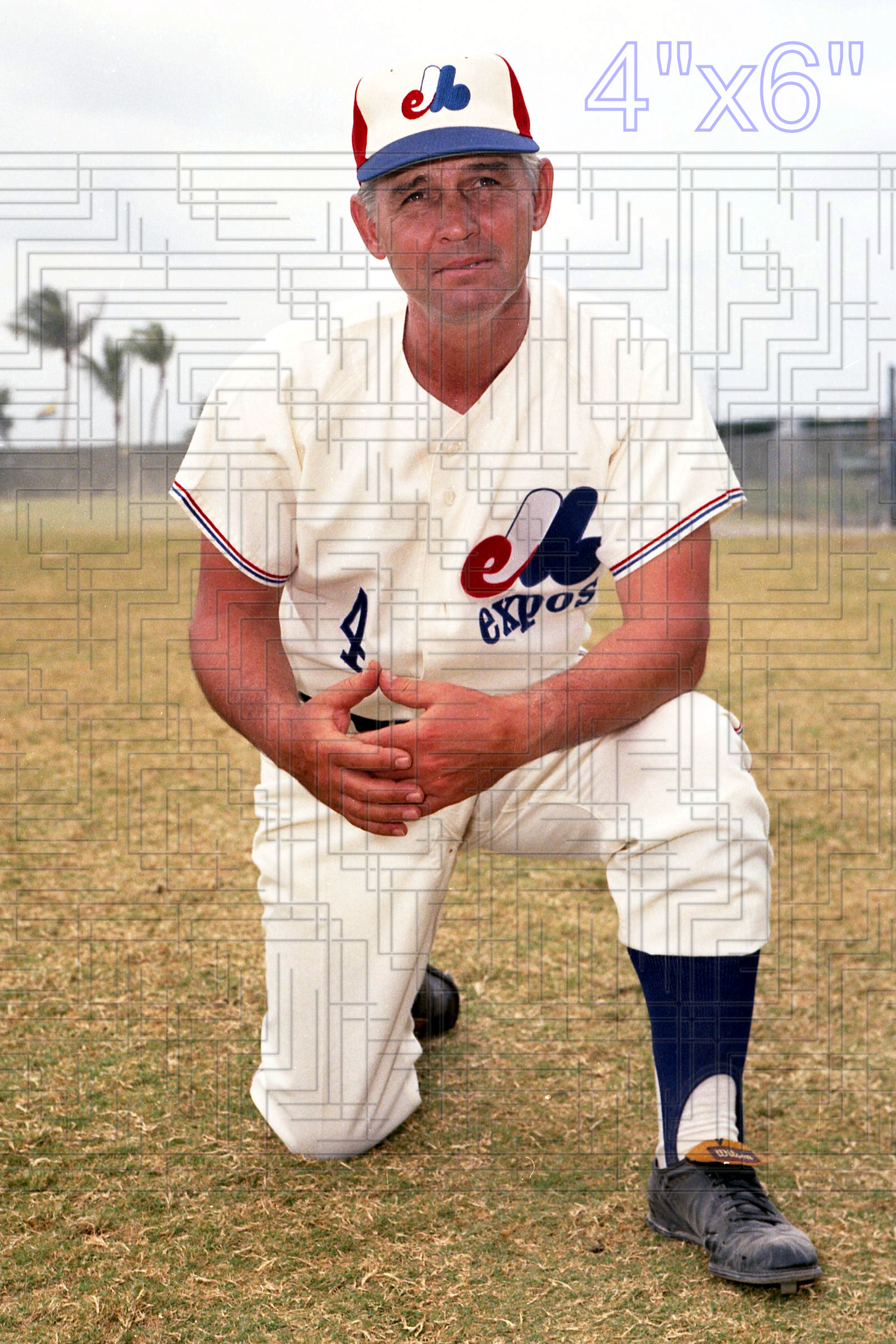 Gene Mauch - 1969 Montreal Expos - choose a size & style