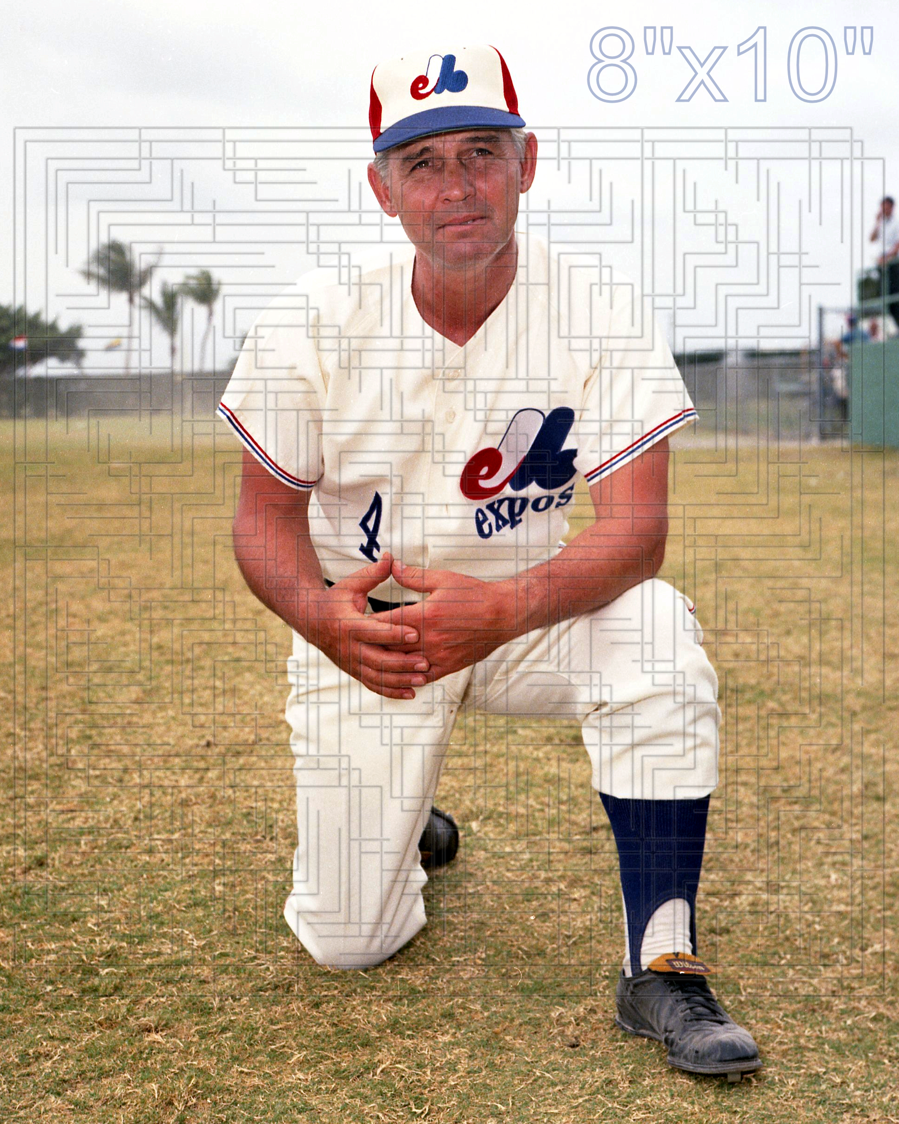 Gene Mauch - 1969 Montreal Expos - choose a size & style