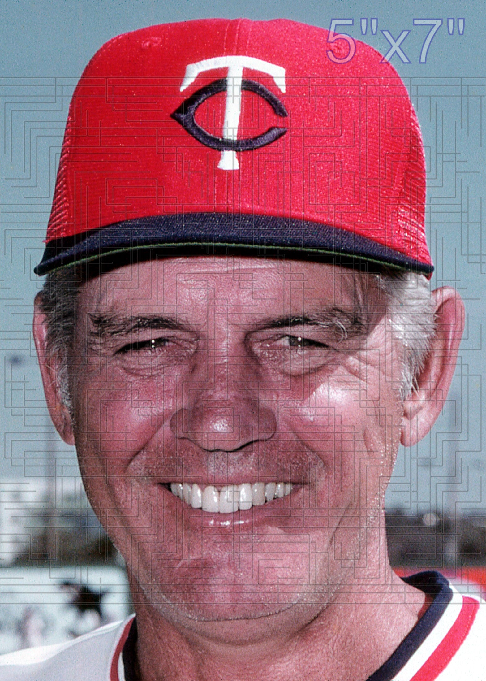 Gene Mauch - 1976-80 Minnesota Twins - choose a size & style